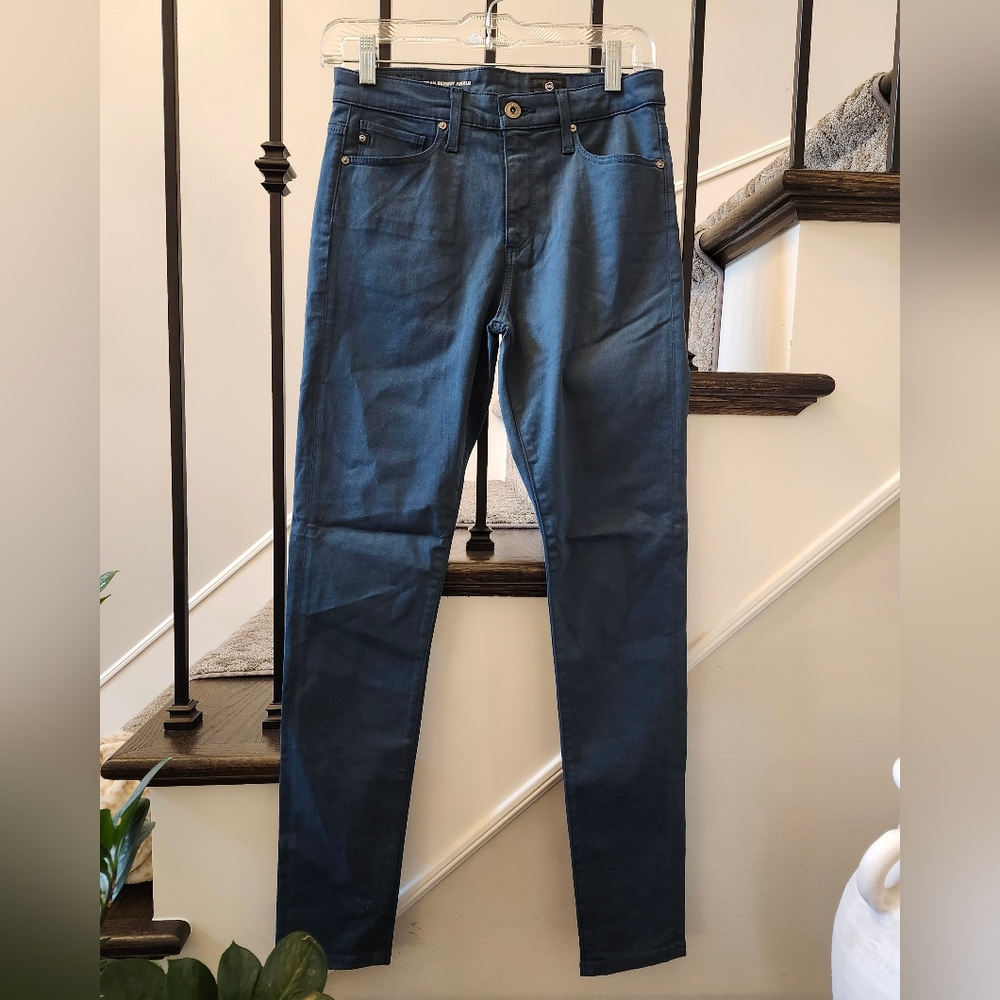 AG Adriano Goldschmied Women Royal Lagoon Farrah Skinny Ankle High Rise Jeans 26